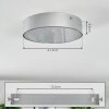 Elmar Deckenleuchte LED Silber, 1-flammig