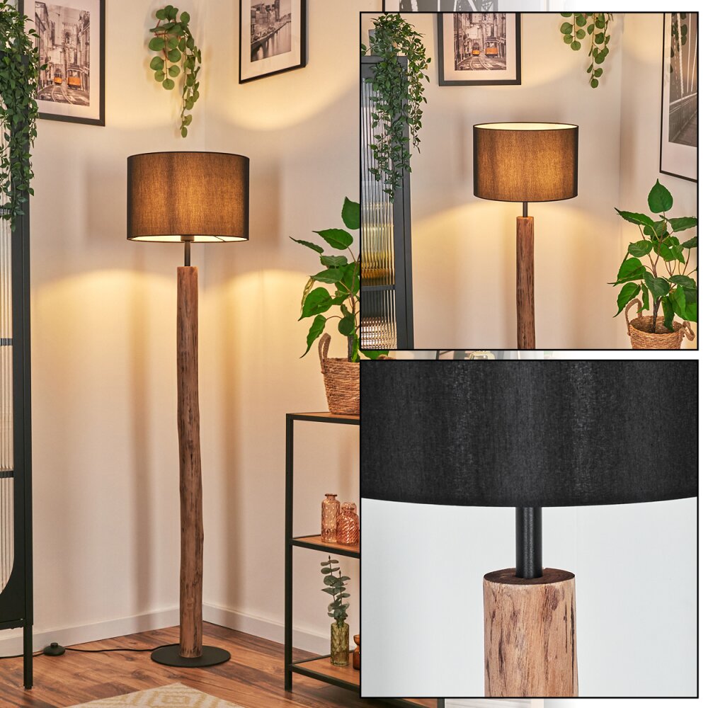 Soungou Stehleuchte 38 cm Naturfarben, Schwarz, 1-flammig main product photo