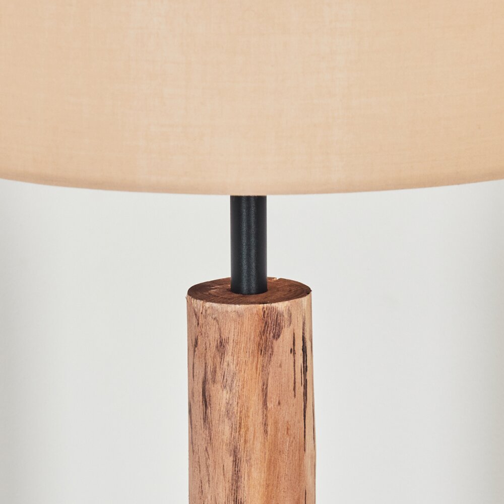 Soungou Stehleuchte 38 cm Naturfarben, Schwarz, 1-flammig