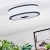 Elran Deckenleuchte LED Schwarz, Weiß, 1-flammig
