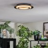 Lidor Deckenleuchte LED Schwarz, 1-flammig