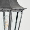 Lignac Außenwandleuchte Schwarz, Silber, 1-flammig