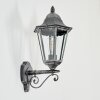 Lignac Außenwandleuchte Schwarz, Silber, 1-flammig