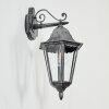 Lignac Außenwandleuchte Schwarz, Silber, 1-flammig