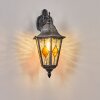 Lignac Außenwandleuchte Schwarz, Silber, 1-flammig