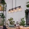 Koyoto Pendelleuchte Glas 15 cm Bernsteinfarben, Klar, 4-flammig
