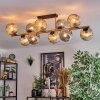 Ripoll Deckenleuchte Glas 15 cm Gold, Schwarz, 10-flammig