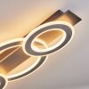 Lidor Deckenleuchte LED Chrom, Schwarz, 1-flammig