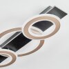 Lidor Deckenleuchte LED Chrom, Schwarz, 1-flammig
