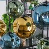 Ripoll Hängeleuchte Glas 20 cm Blau, Gold, Grün, 8-flammig