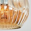 Ripoll Deckenleuchte Glas 15 cm Bernsteinfarben, Klar, Rauchfarben, 5-flammig