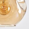Ripoll Hängeleuchte Glas 20 cm, 25 cm Bernsteinfarben, 8-flammig
