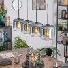 Lauden Hängeleuchte Glas 20 cm Blau, Klar, 4-flammig