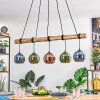 Koyoto Pendelleuchte Glas 15 cm Naturfarben, Schwarz, 5-flammig