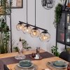 Ripoll Pendelleuchte Glas 15 cm Bernsteinfarben, Klar, 4-flammig