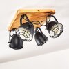 Malix Deckenleuchte Braun, Schwarz, 4-flammig