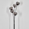 Koyoto Stehleuchte Glas 15 cm Rauchfarben, 5-flammig