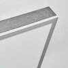 Salmi Deckenpanel LED Grau, Silber, 1-flammig