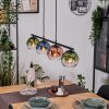 Koyoto Pendelleuchte Glas 15 cm Blau, Grün, Klar, Kupferfarben, 4-flammig