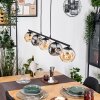 Ripoll Pendelleuchte Glas 15 cm Bernsteinfarben, Rauchfarben, 5-flammig