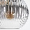 Koyoto Hängeleuchte Glas 20 cm, 25 cm Bernsteinfarben, Klar, Rauchfarben, 8-flammig
