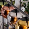 Koyoto Pendelleuchte Glas 15 cm Blau, Chrom, Gold, Grün, Kupferfarben, Rauchfarben, 5-flammig