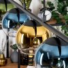 Koyoto Pendelleuchte Glas 15 cm Blau, Gold, Grün, Klar, 5-flammig