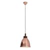 Näve Copper Pendelleuchte Holz dunkel, 1-flammig