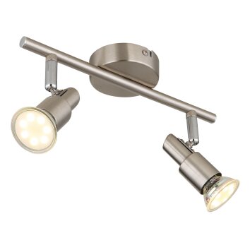 Globo Kinley Deckenleuchte Chrom, Nickel-Matt, 2-flammig