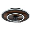 Globo Trevino Deckenventilator LED Naturfarben, Schwarz, 1-flammig, Fernbedienung