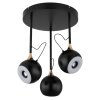 Globo Donovan Deckenleuchte LED Chrom, Schwarz, 1-flammig