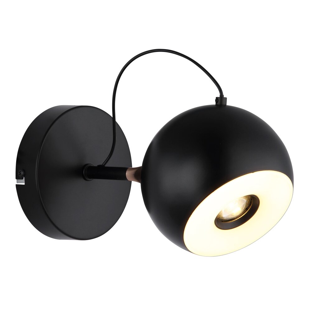 Globo Donovan Wandleuchte LED Chrom, Schwarz, 1-flammig main product photo