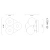 Globo Lacy Deckenleuchte LED Schwarz, 1-flammig