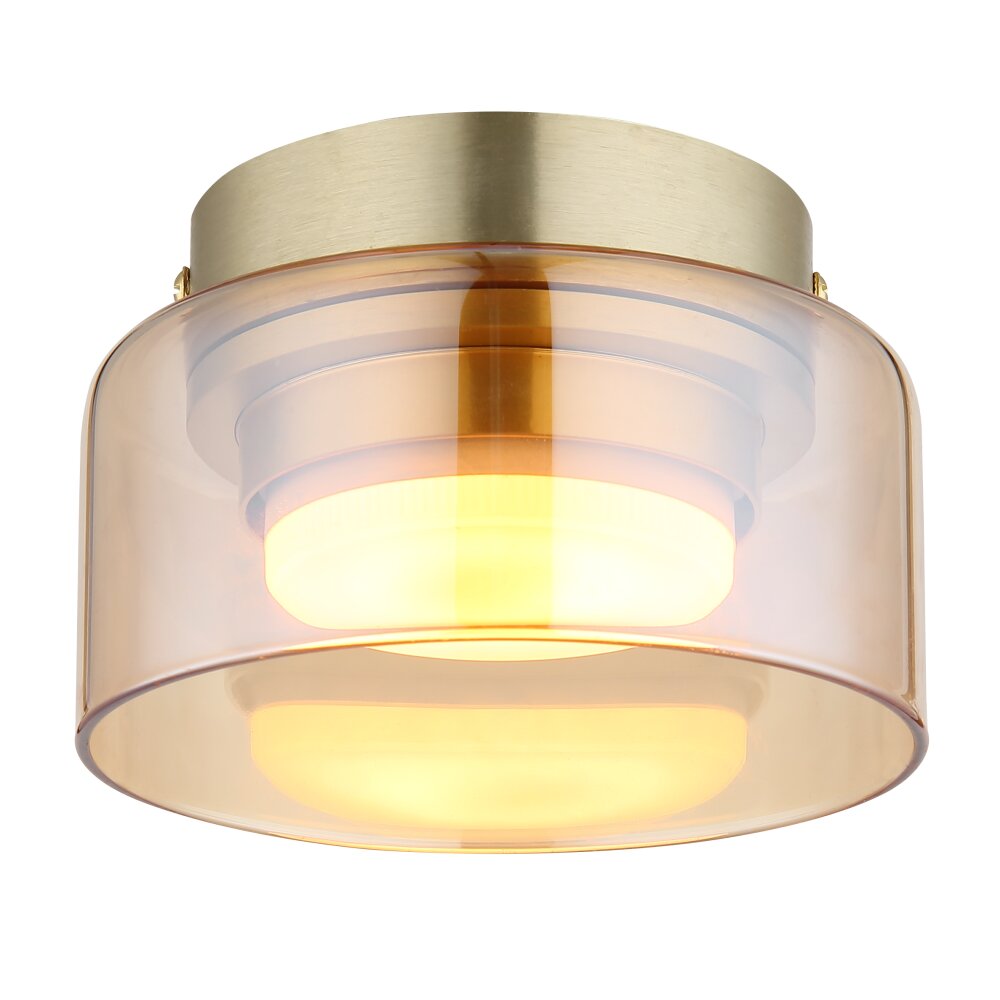 Globo Higgins Deckenleuchte Gold, 1-flammig main product photo