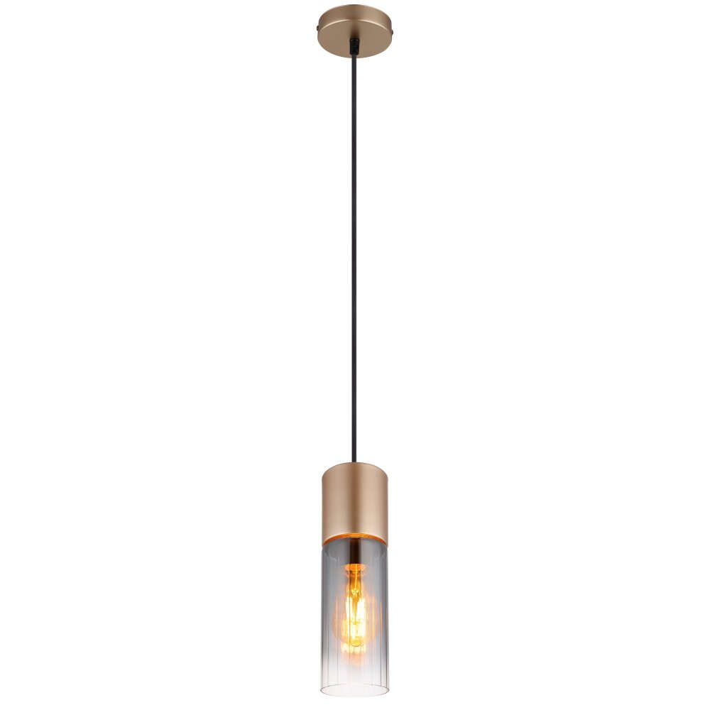 Globo Annika Hängeleuchte Braun, 1-flammig main product photo