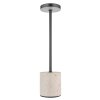 Globo Polina Tischleuchte LED Chrom, Grau, Schwarz, 1-flammig
