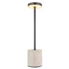 Globo Polina Tischleuchte LED Chrom, Grau, Schwarz, 1-flammig