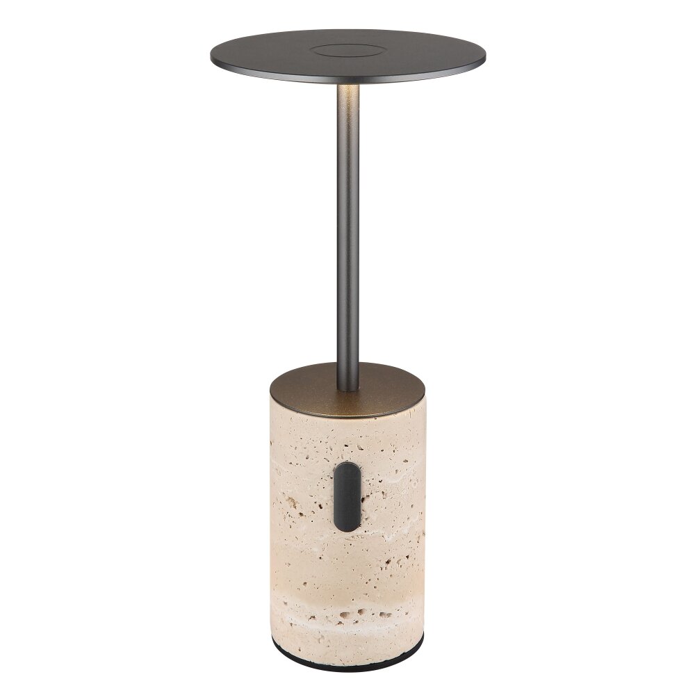 Globo Travertin Tischleuchte LED Grau, 1-flammig main product photo