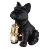 Hunde Lampe Globo Dogo Tischleuchte Schwarz, 1-flammig