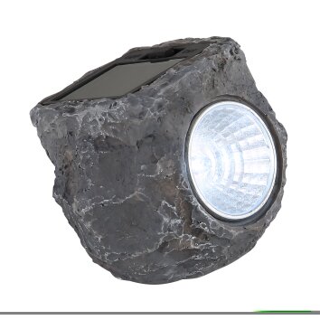 Globo Solar Al Solarleuchte LED Grau, 1-flammig