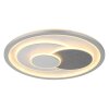 Globo Ruiz Deckenleuchte LED Silber, Weiß, 1-flammig
