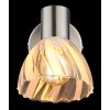 Globo Zachery Wandleuchte Nickel-Matt, 1-flammig