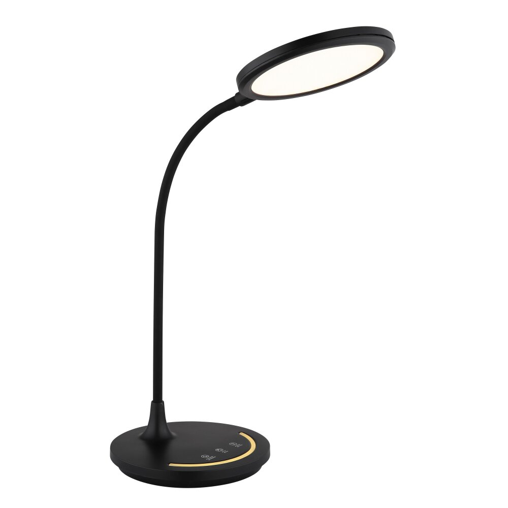 Globo Kenny Tischleuchte LED Schwarz, 1-flammig main product photo