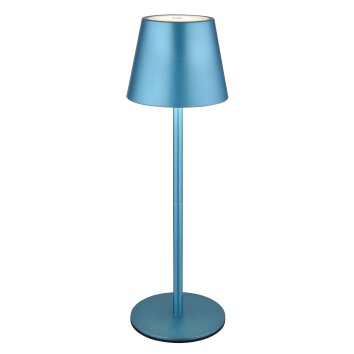 Globo Vannie Tischleuchte LED Blau, 1-flammig