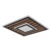 Globo Woody Deckenleuchte LED Naturfarben, Schwarz, 1-flammig