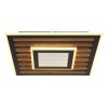 Globo Woody Deckenleuchte LED Naturfarben, Schwarz, 1-flammig