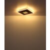 Globo Woody Deckenleuchte LED Naturfarben, Schwarz, 1-flammig
