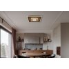 Globo Woody Deckenleuchte LED Naturfarben, Schwarz, 1-flammig