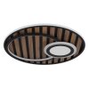 Globo Woody Deckenleuchte LED Naturfarben, Schwarz, 1-flammig