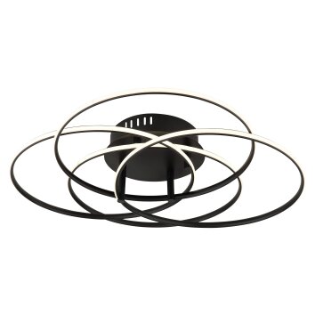 Globo Kombos Deckenleuchte LED Schwarz, 1-flammig